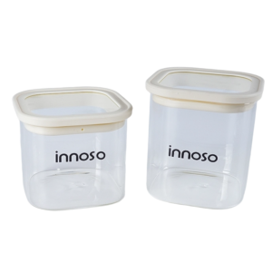 Food Grade Sealed Jar Square Storage Glass Jar 500ml 700ml -20℃~200℃