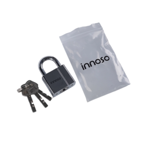 Keyed Padlock, Heavy Duty Stainless Steel Shackle Lock, 3 Keys