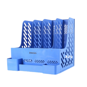 Plastic Magazine File Holder & Desk Organizer