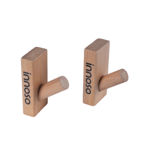 Wooden Hook for Clothes and Hats Behind the Door Primary Colors 4cm x 8cm