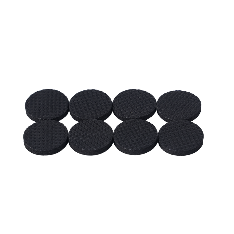Non-Slip Furniture Pads/Gripper Feet Skids (Set of 8) Self Adhesive Rubber Floor Protectors, Round, Black, 2 Inch - Image 3