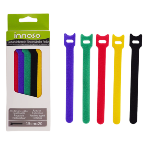 Multi-color Mixture Cable Ties Reusable Multi-Purpose Wire Ties Cord Organizer Adjustable Cable Hook and Loop T-shaped Strips