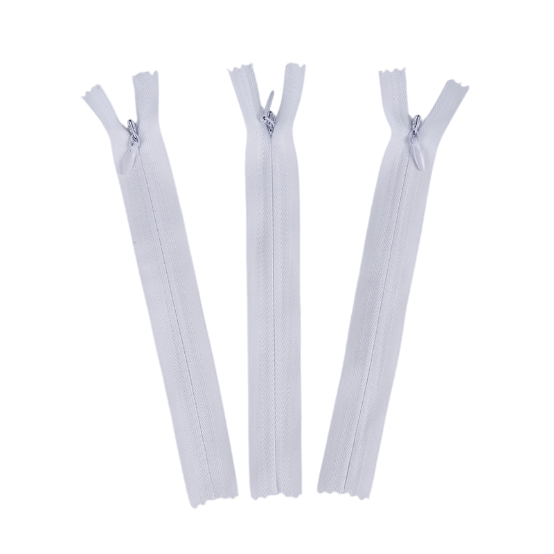 #5 Nylon Zipper Tape for Sewing: 3 Pieces White by The Yard Nylon Coil Zippers for DIY Sewing Craft