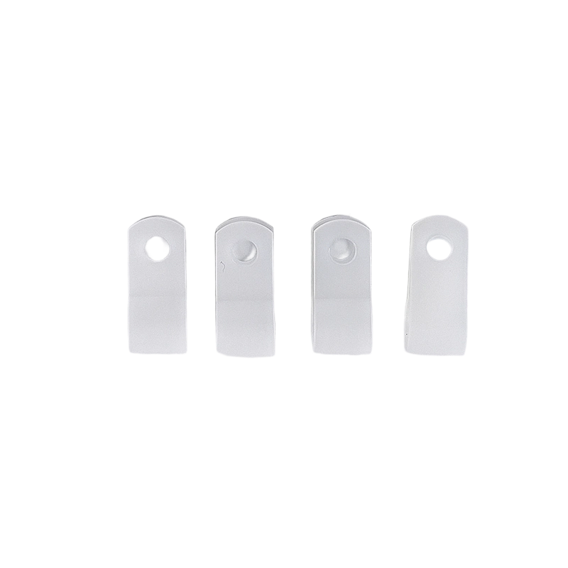 White Nylon Plastic Cable Clamps, 1/4" Screw Mounts for Cable, Rope, Tube Management - Image 2