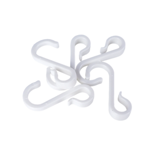 Plastic S Hook Clips Elastic Rope Bungee Cord Hooks for Suitcase Roof Truck Net Cargo Mesh Net Bike Garage and General Outdoor Equipment