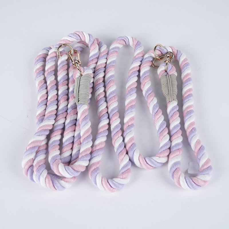 Dog Leash 6 FT Handmade Braided Cotton Rope Leashes